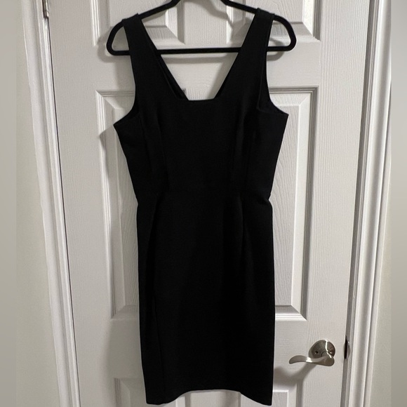 Betabrand Sudden Chemistry V-neck Dress in Black - Picture 4 of 11